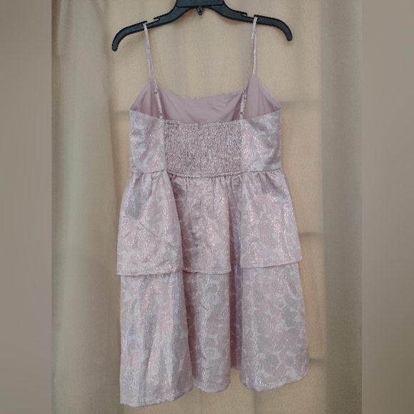 NWT TCEC Pink Spaghetti Strap Prom Dress - Picture 3 of 6